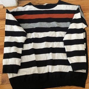 Hem & Thread light crew neck striped sweater